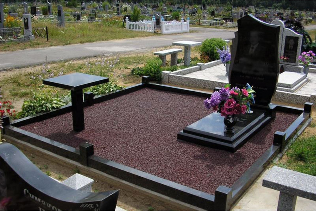 Благоустройство и оформление могил на кладбище — фото обустройства захоронений и озеленения могил
