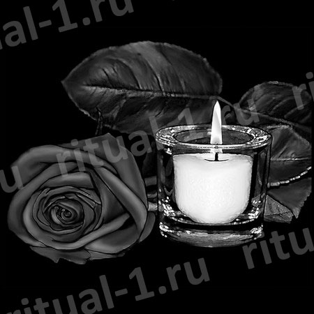 Изображение свечи на надгробии
